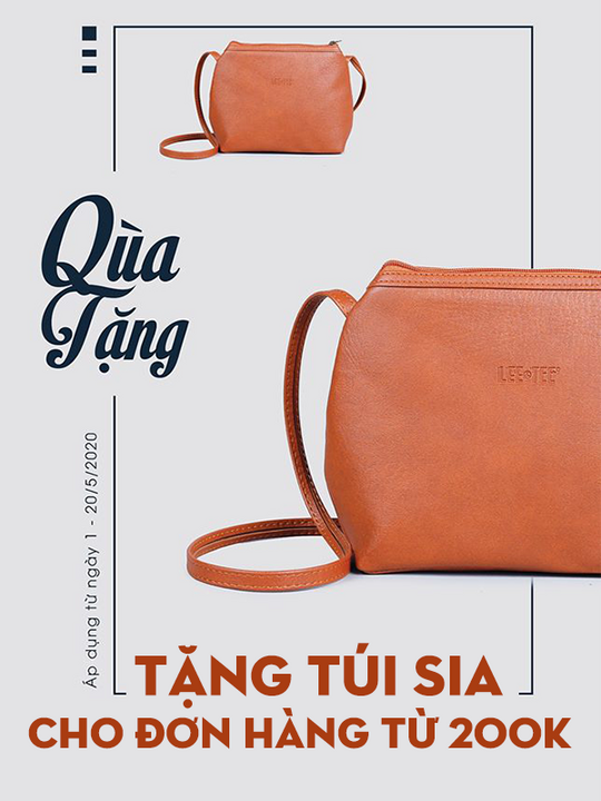 Lee&Tee tặng túi Sia cho đơn hàng từ 200k