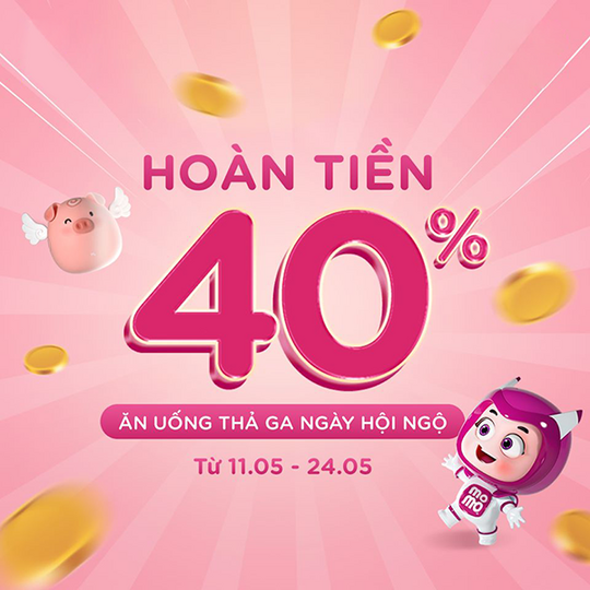 MINISTOP hoàn tiền 40% khi thanh toán qua Momo