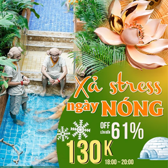 Golden Lotus Healing Spa World giảm đến 61% khung giờ vàng