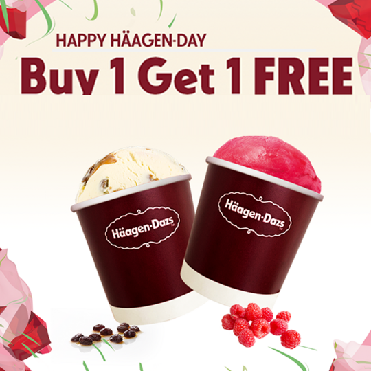 Haagen Dazs mua 1 tặng 1 kem hộp