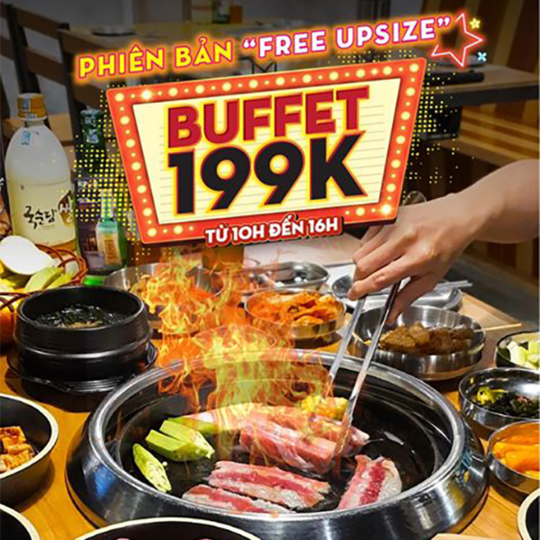 K-pub buffet 199k khung giờ vàng