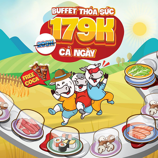 Kichi Kichi khuyến mãi buffet chỉ 179k tại miền Nam