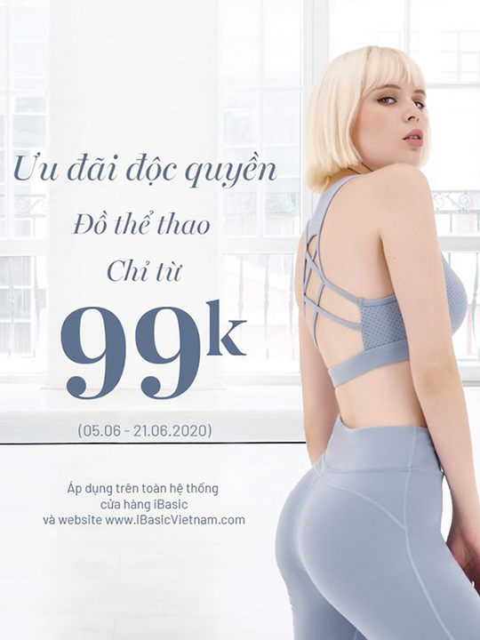 iBasic khuyến mãi đồ thể thao từ 99k