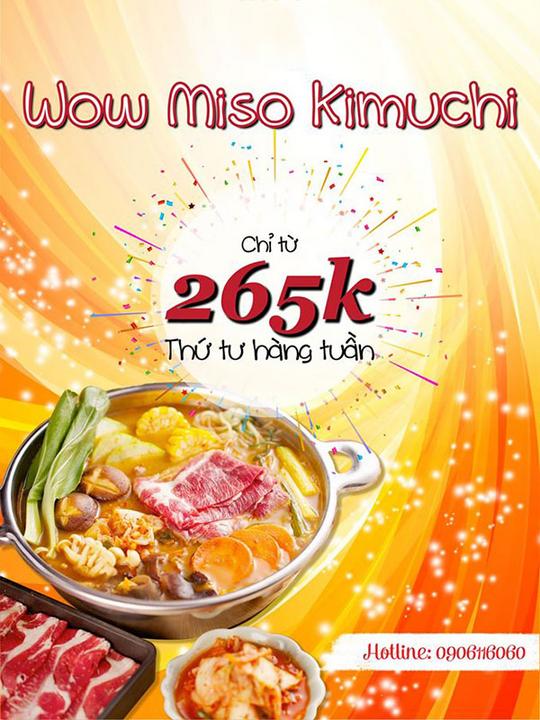 Mo Mo Paradise Vietnam khuyến mãi buffet chỉ từ 265k
