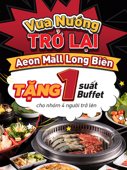 King BBQ khuyến mãi đi 4 tính tiền 3