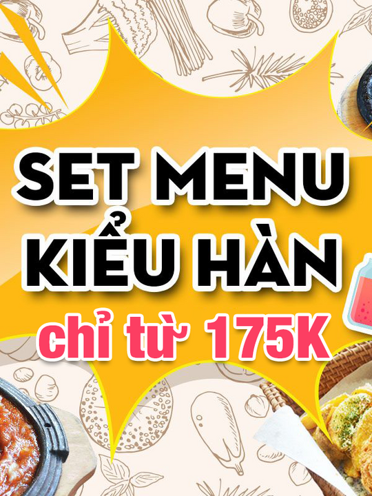 Golden Lotus Healing Spa World khuyến mãi set menu Hàn từ 175k