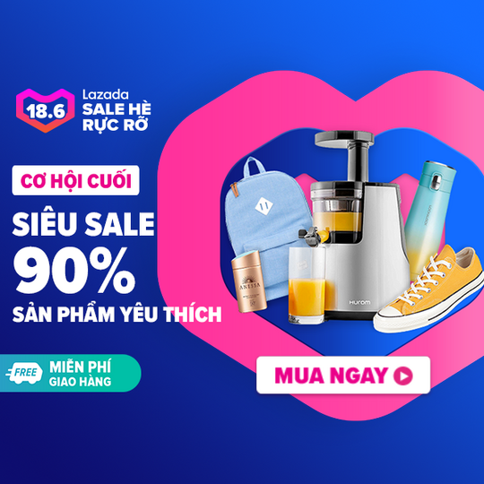 Lazada sale hè rực rỡ, ưu đãi đến 90%