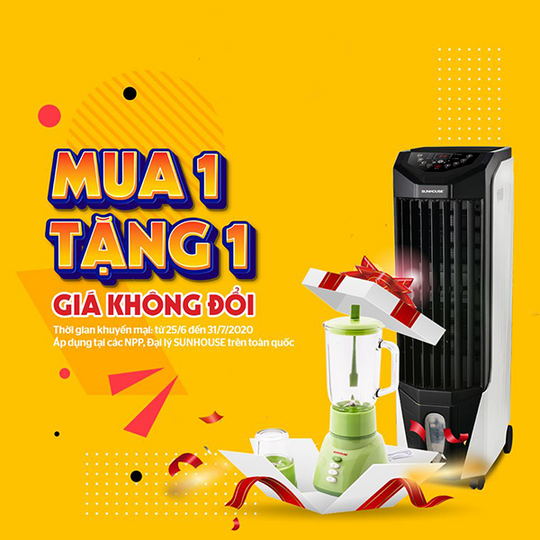 Sunhouse khuyến mãi mua 1 tặng 1