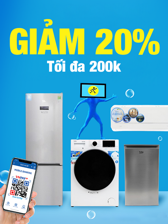 Điện Máy Xanh giảm 20% khi thanh toán qua VNPAY