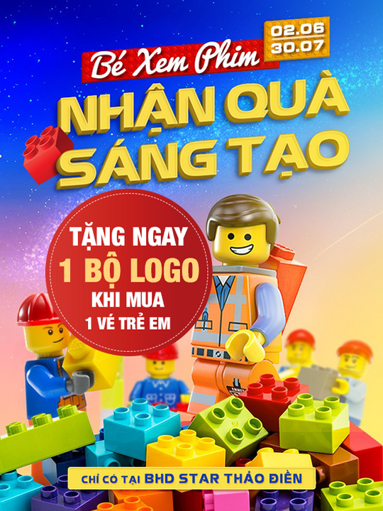 BHD Star Cineplex tặng Bộ Lego cho bé