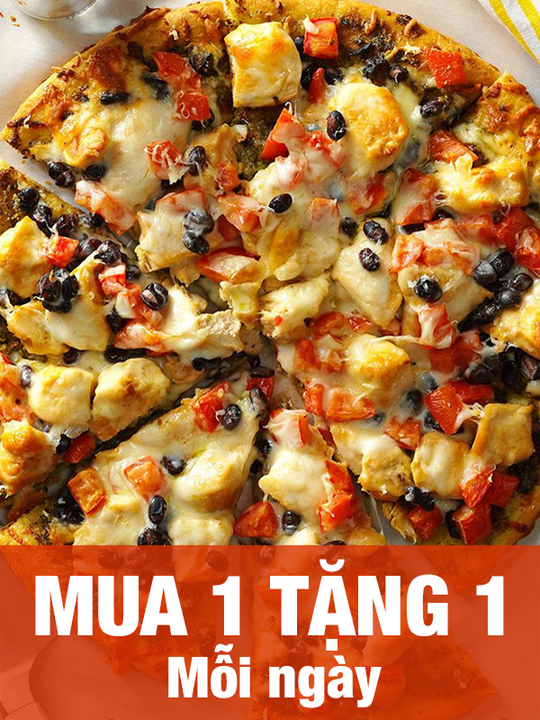 Pizza Home mua 1 tặng 1 mỗi ngày