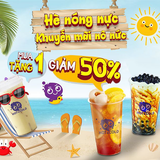 Hot & Cold mua 1 tặng 1 cùng nhiều ưu đãi khác