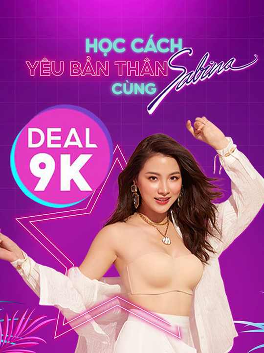 Sabina Vietnam khuyến mãi deal 9k qua Shopee