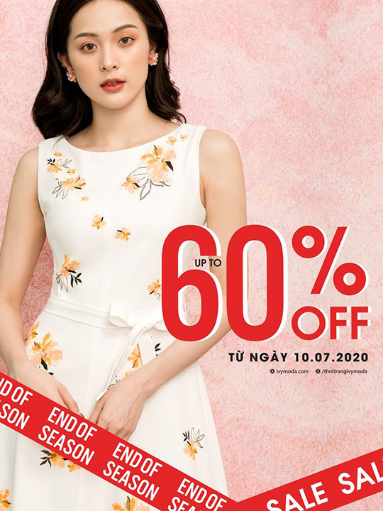 Ivy Moda khuyến mãi 60% toàn bộ sản phẩm