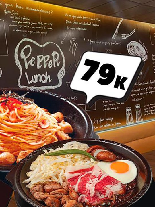 Pepper Lunch Vietnam đồng giá 79k cho Học Sinh Sinh Viên