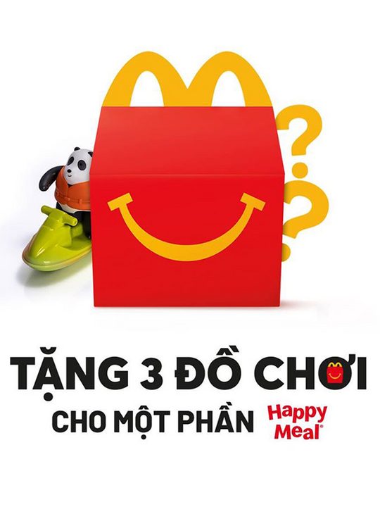McDonald's tặng đồ chơi khi mua Happy Meal