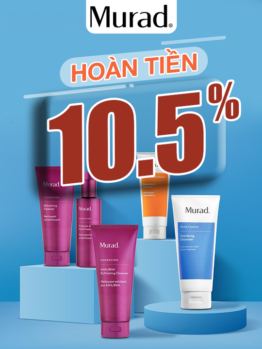 Lazada Bonus hoàn 10.5% khi mua sp Murad