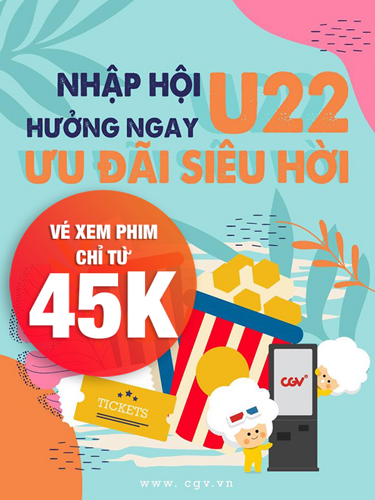 CGV khuyến mãi cho thành viên U22