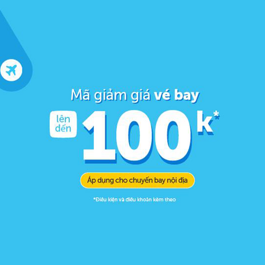Traveloka giảm 5% lên đến 100k vé bay nội địa