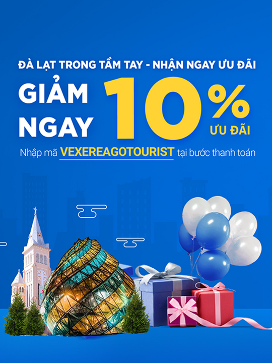 Vé Xe Rẻ khuyến mãi 10% cho một số tuyến đến Đà Lạt