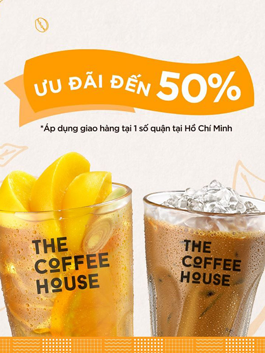 The Coffee House giảm đến 50% qua Tiki