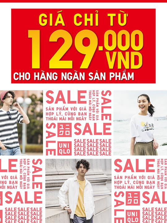 UNIQLO khuyến mãi giảm giá chỉ từ 129k