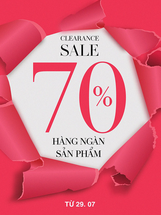 NEM Fashion giảm đến 70% toàn bộ sản phẩm