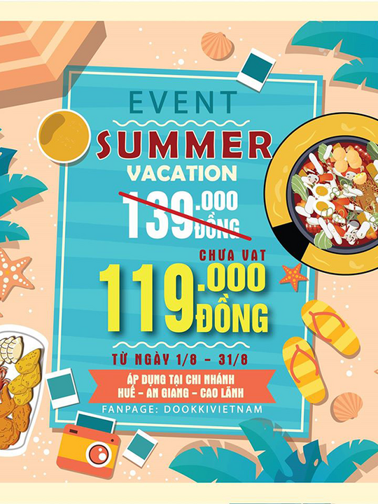 Dookki khuyến mãi buffet chỉ 119k/ người