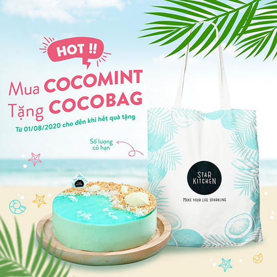 Star Kitchen tặng túi Cocobag khi mua bánh Cocomint