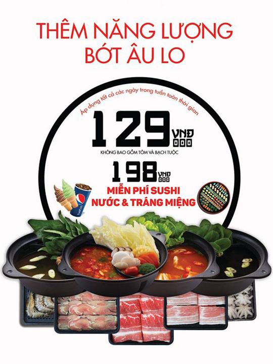 Shabu Ya khuyến mãi buffet lẩu chỉ từ 129k