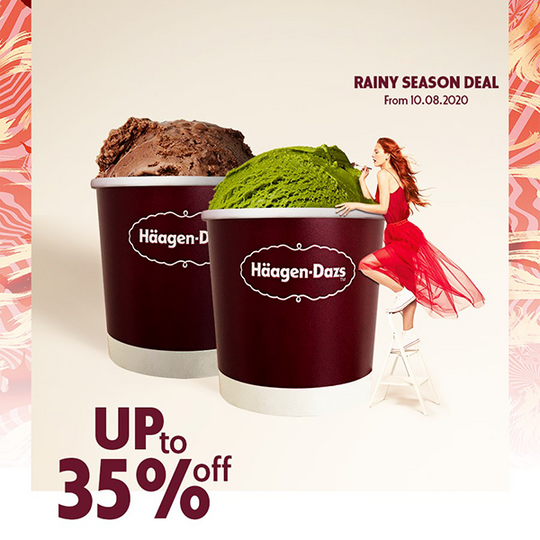 Haagen Dazs khuyến mãi đến 35% Fresh Pack Pint