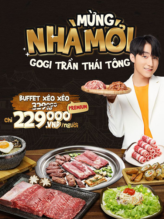Gogi House buffet Xèo Xèo chỉ 229k tại Hà Nội