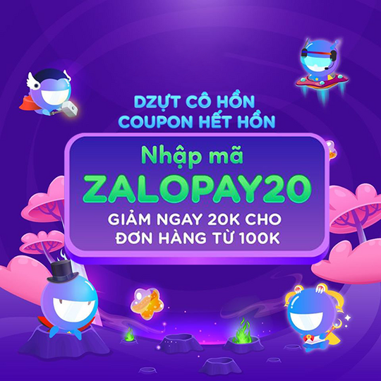 Tiki giảm 20k khi thanh toán qua ZaloPay