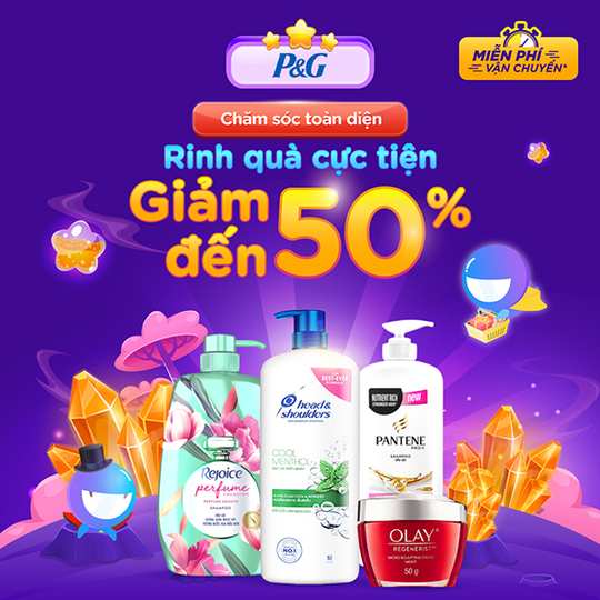 Tiki khuyến mãi đến 50% cho P&G