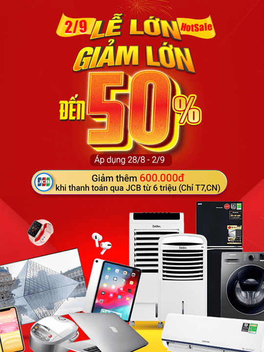 Điện Máy Xanh khuyến mãi đến 50% nhiều sản phẩm