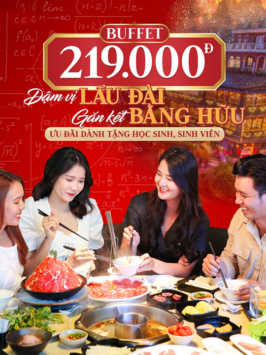 Manwah khuyến mãi buffet chỉ 219k cho HS - SV