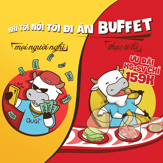 Kichi Kichi khuyến mãi buffet chỉ 159k cho HS - SV
