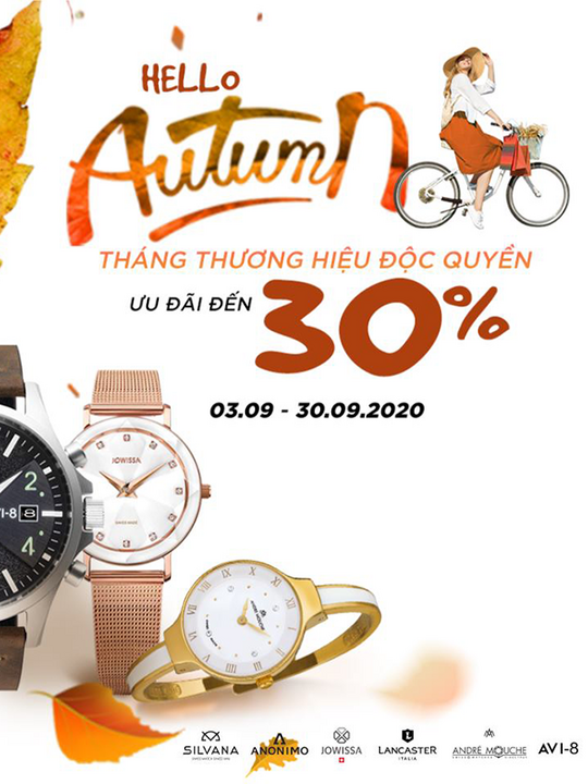 PNJ Watch giảm đến 30% khi mua đồng hồ