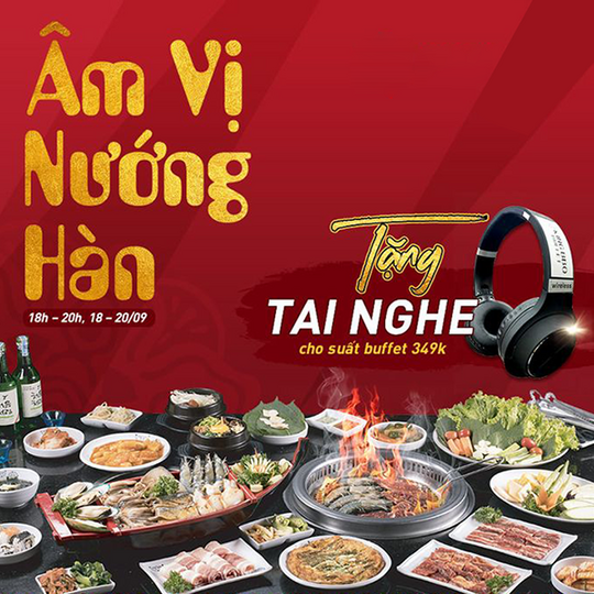 King BBQ tặng tai nghe tại Crescent Mall