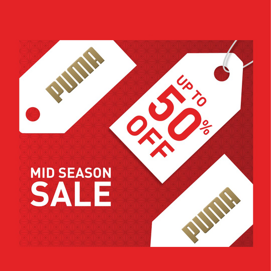 Puma khuyến mãi đến 50% hàng trăm sản phẩm