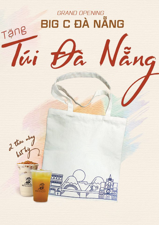 Koi Cafe tặng túi tote mừng khai trương