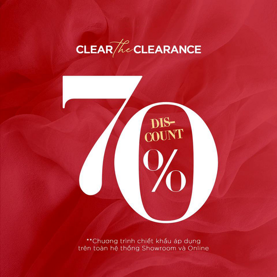 Chic Land khuyến mãi 70% toàn bộ sản phẩm