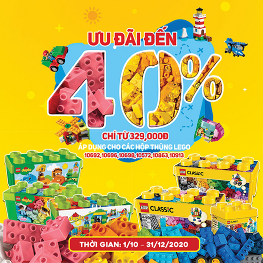 My Kingdom khuyến mãi đến 40% thùng LEGO