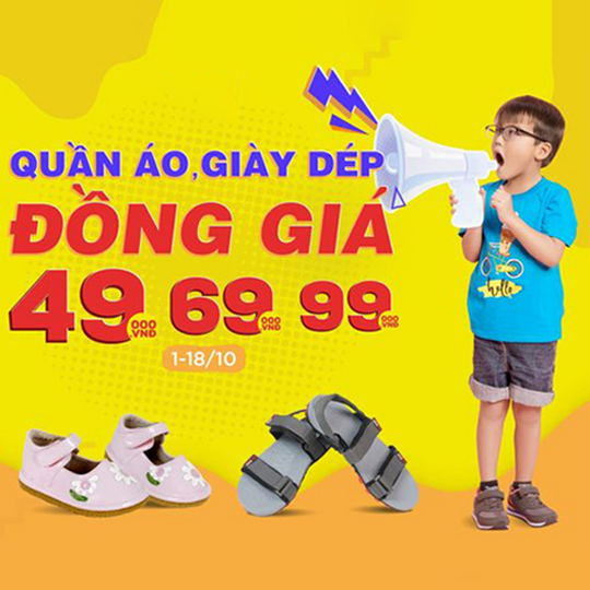 Con Cưng đồng giá từ 49k - 99k nhiều sản phẩm