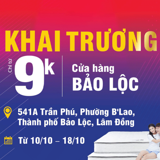 Vua Nệm khuyến mãi đến 50% toàn bộ các sản phẩm