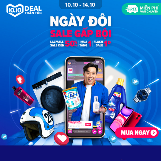 Lazada ngày đôi - Sale gấp bội