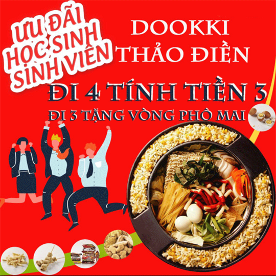 Dookki đi 4 tặng 1 tại Thảo Điền