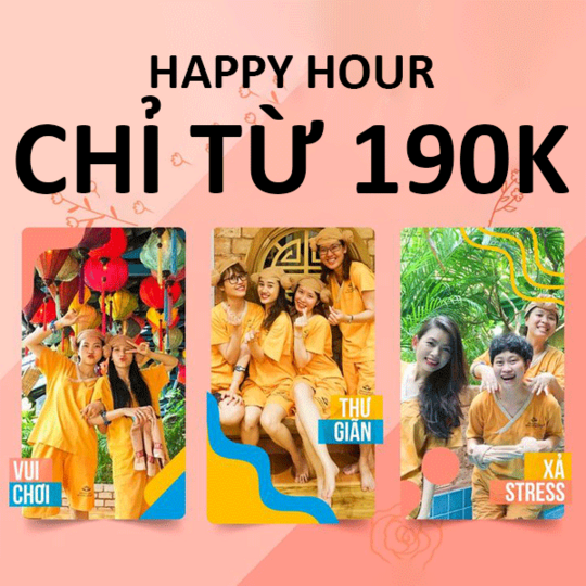 Golden Lotus Healing Spa World khuyến mãi happy hour chỉ từ 190k