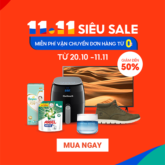 Shopee siêu sale 11/11 - Đồng giá chỉ 1k
