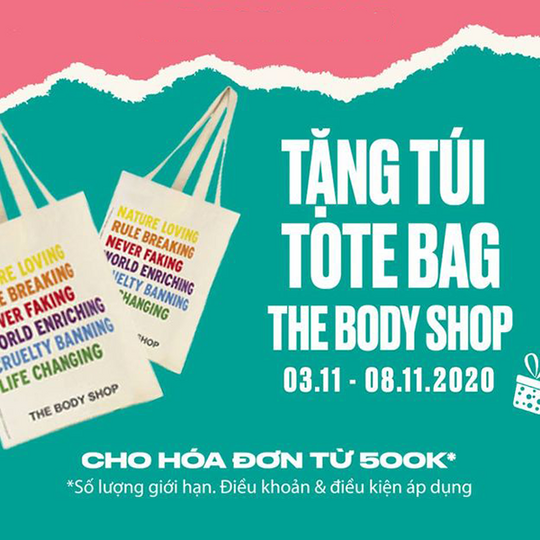 Body shop 2025 tote bag 2020
